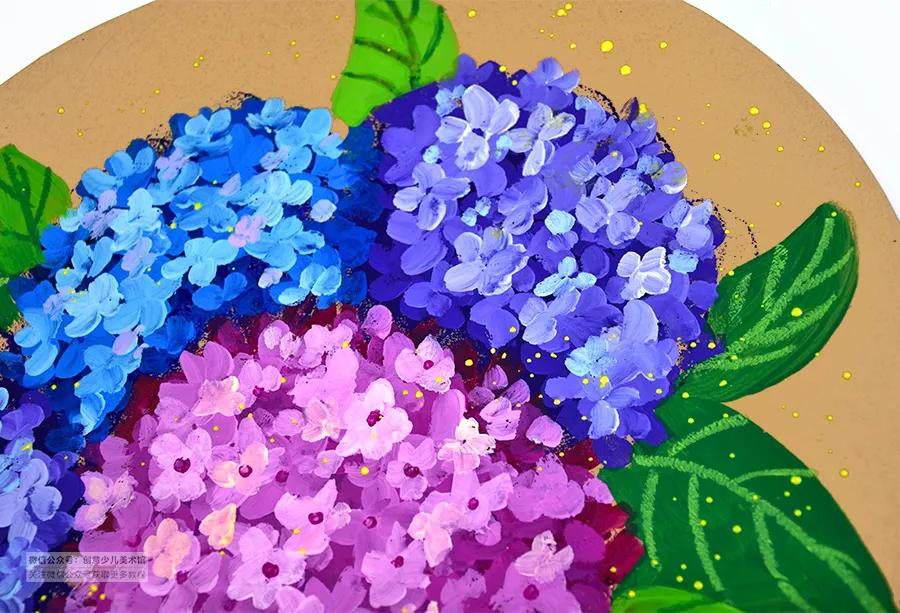 儿童画水粉画教学简单6-9岁风景画,水粉画太阳儿童简单教程