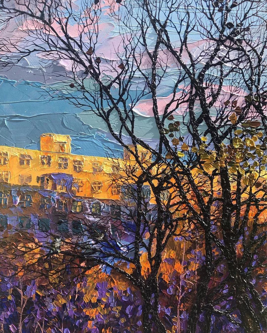 简单又有艺术感的油画怎么画,油画风景细节怎么画