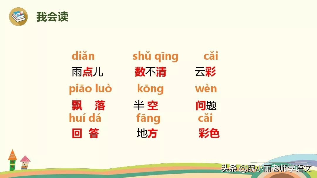 一年级语文雨点儿教学视频,一年级语文第八课雨点儿同步解析