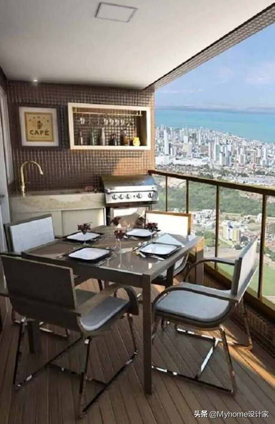 超好看的阳台装修,8米长超长阳台怎么装修好看