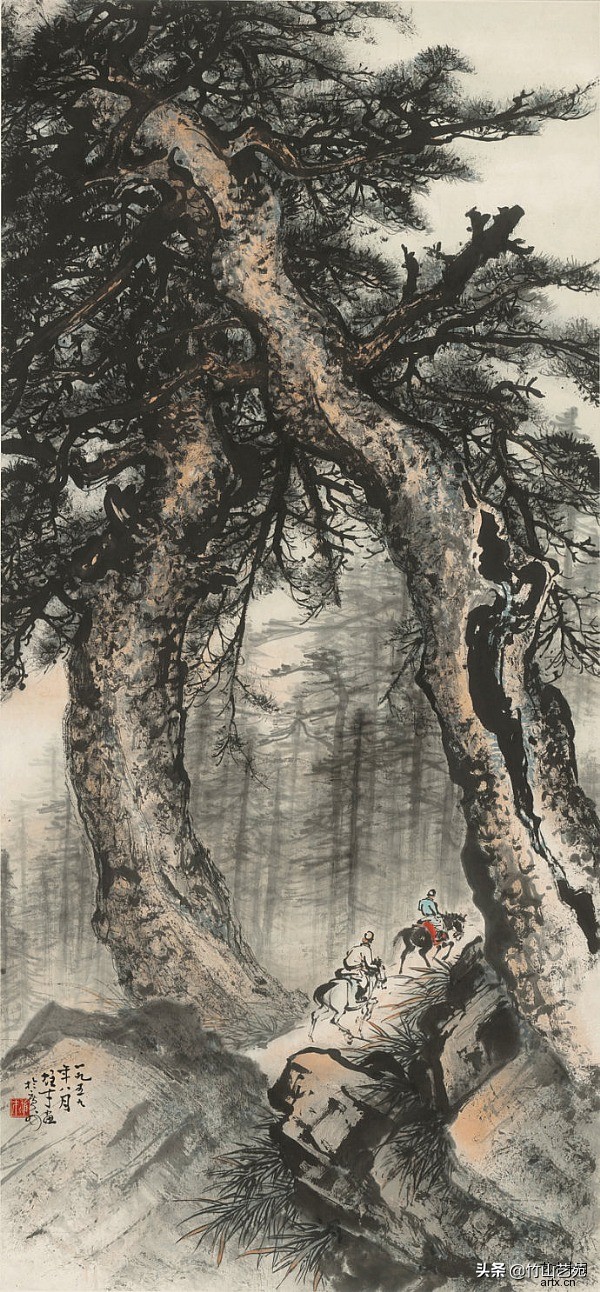 中国画高山流水遇知音,高山流水遇知音国画