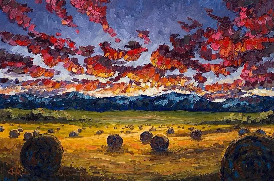 唯美壮丽的印象派风景油画,意境优美的古典风景油画欣赏