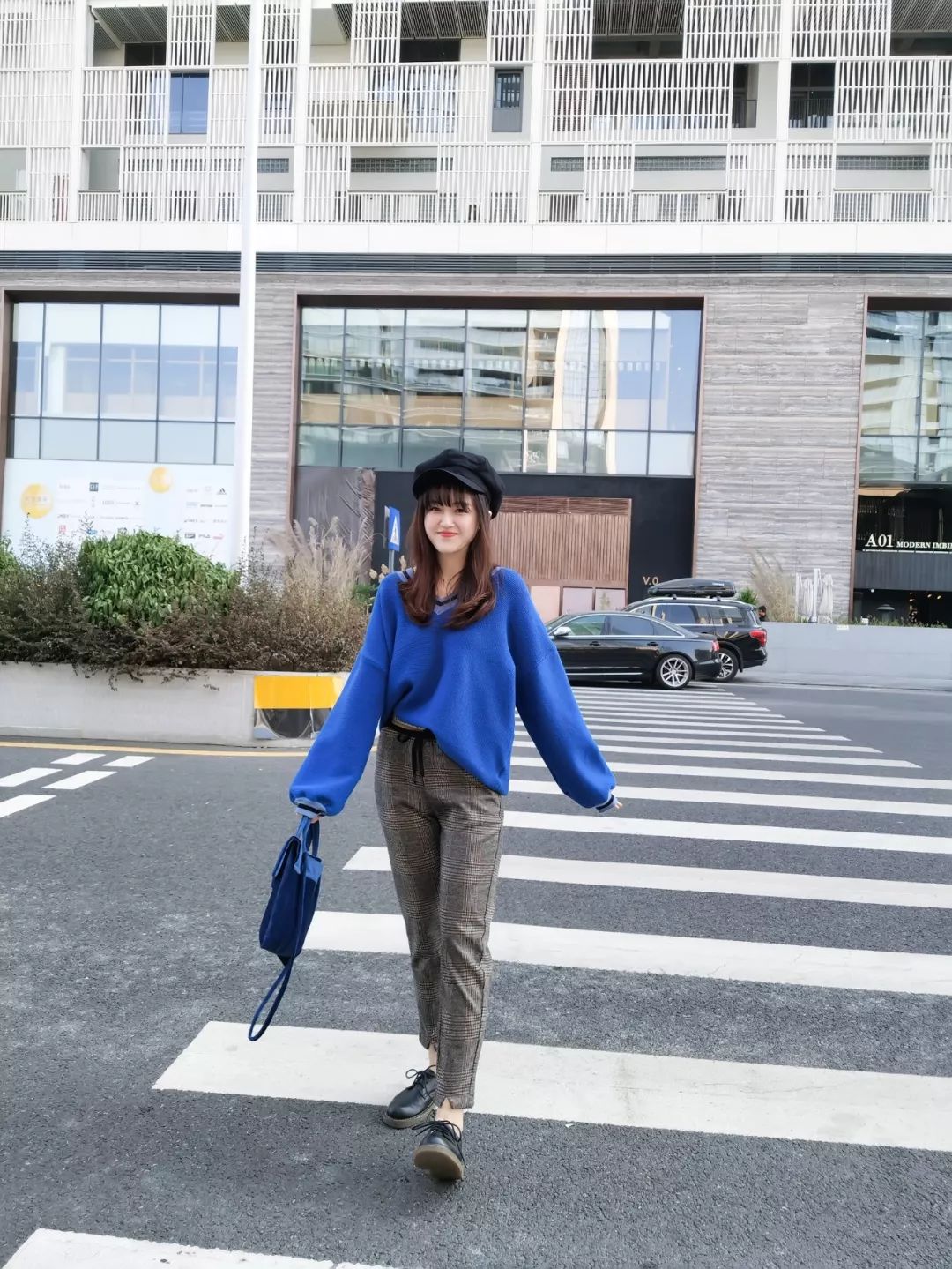 冬天气质淑女型穿搭,穿清冷慵懒风衣服