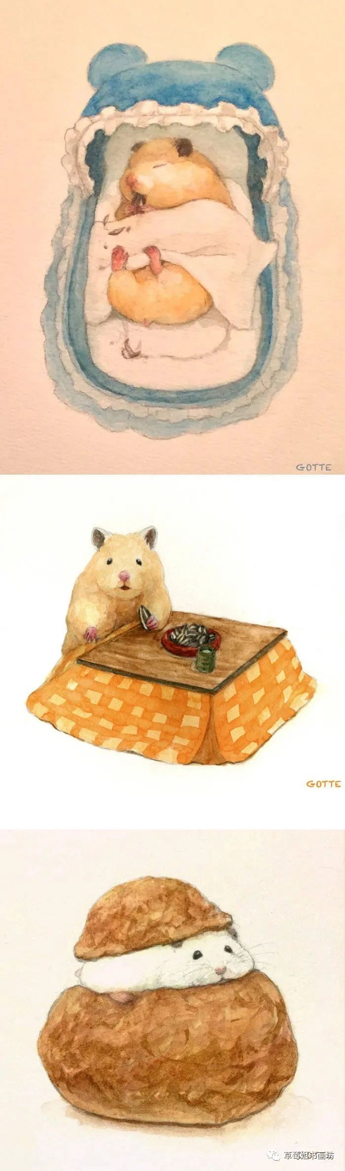 贪吃的小仓鼠怎么画,小仓鼠怎么画马克笔