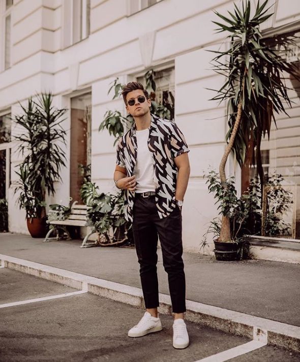 夏威夷衬衫搭配夏日,夏威夷衬衫夏日风