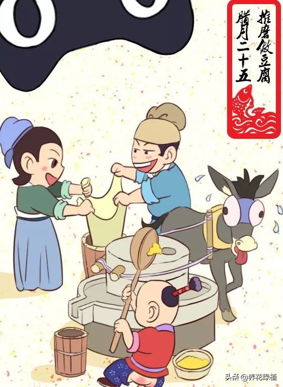 腊月二十五磨豆腐习俗背景,二十五磨豆腐的习俗300字作文