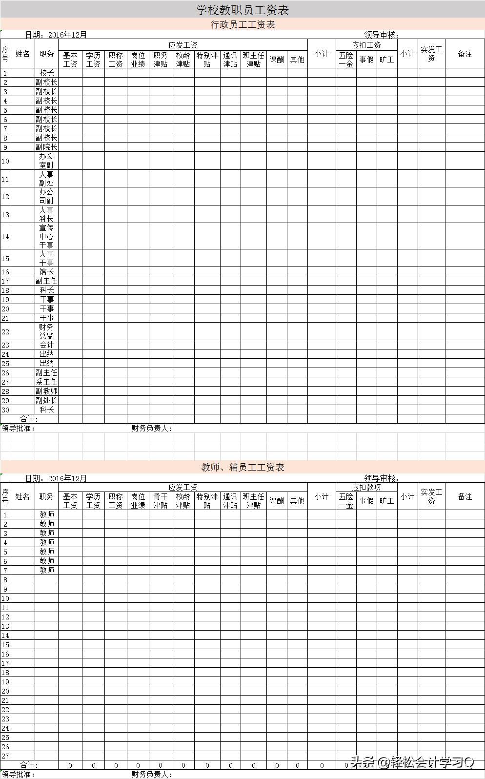 2023工资表计算个税套用公式大全,工资表计算个税套用公式大全