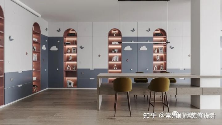 新中式极简轻奢风格别墅外观,320平别墅客厅装修效果图