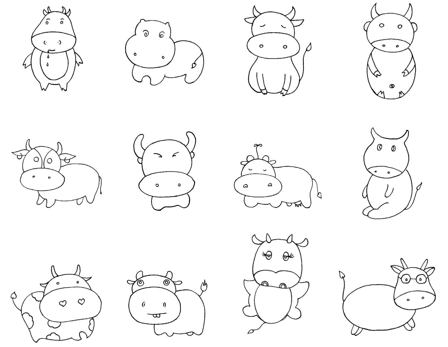 送给父亲的礼物简笔画大全,简笔画入门画画素材100个