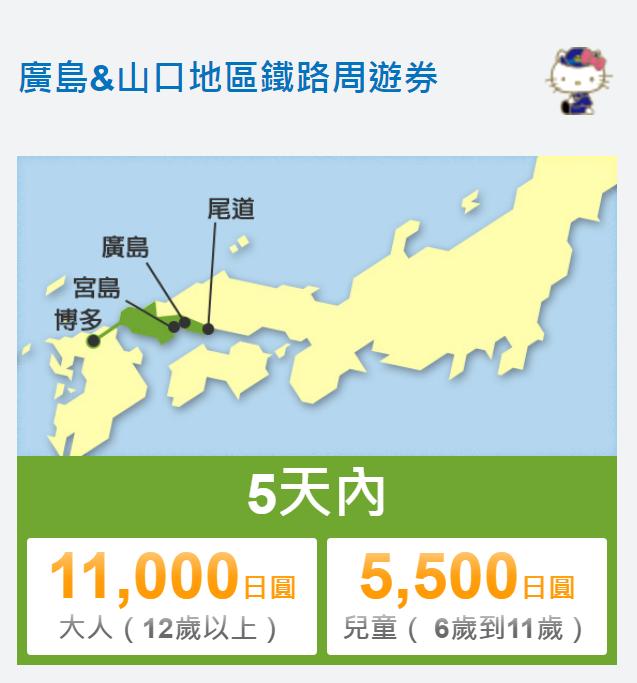 日本铁路套票价格表,日本铁道套票