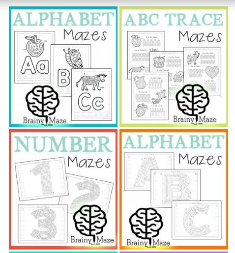 数学迷宫图片大全可打印,数学迷宫图打印
