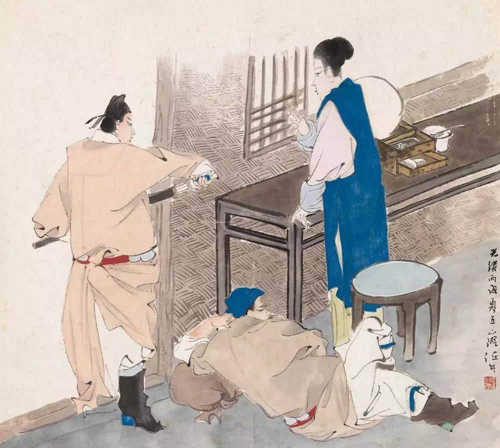 任伯年人物写意画 (任伯年写意人物作品鉴赏)