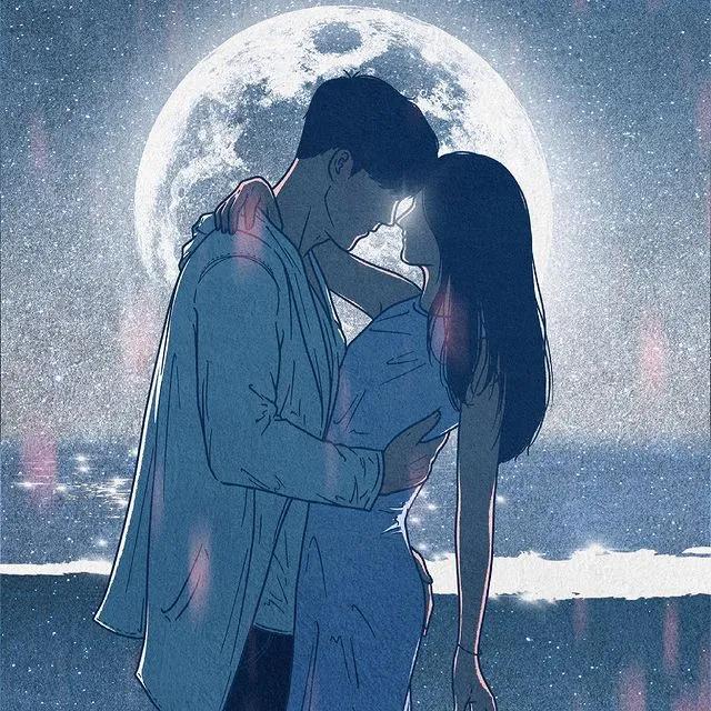 韩国插画师霸道总裁插画,韩国插画师笔下的情侣日常