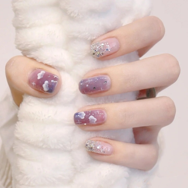 超好看的美甲爆闪仙气,超好看时尚的美甲