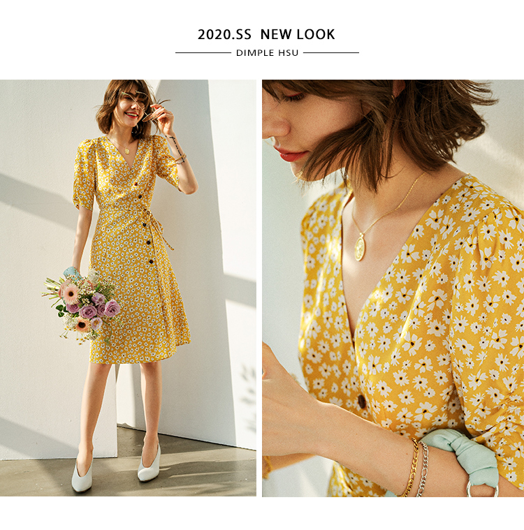 每个女人都需要一条印花裙!如姚晨、白宇一般,美成一道风景线