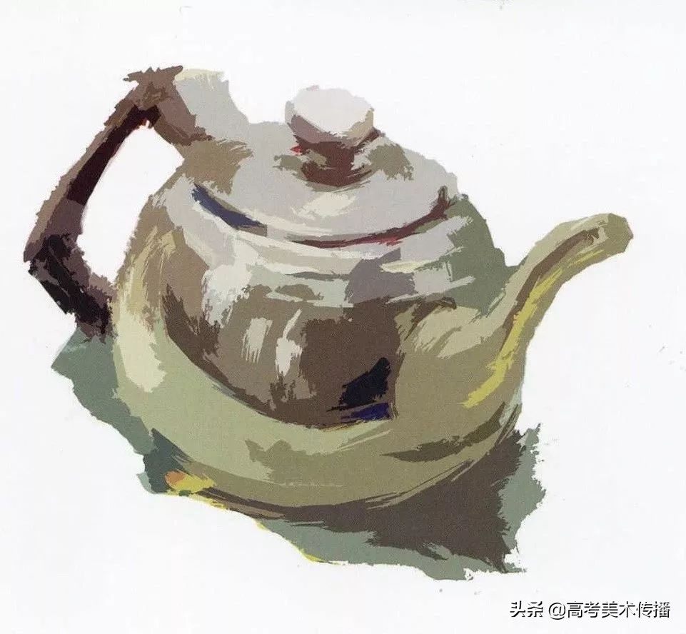 色彩｜全网最全面的「球体不锈钢热水壶」色彩静物教程