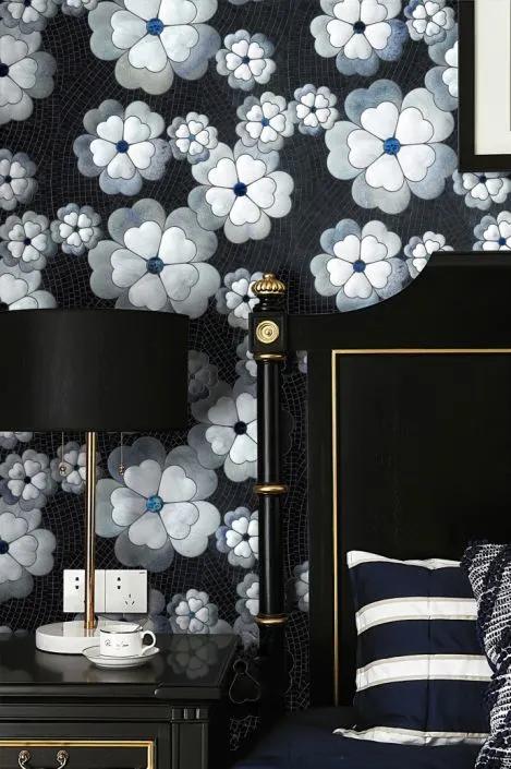 椭圆形石材马赛克拼花图案,河北地面马赛克水刀拼花施工安装