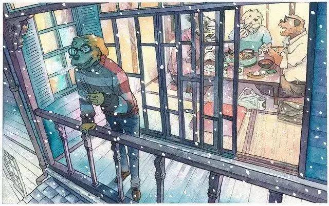 天气之子中唯美画面的水彩画 (天气之子中唯美画面水彩画)