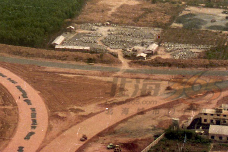 「北海往事」摄于1994的航拍图，告诉你当年的南珠广场长什么样