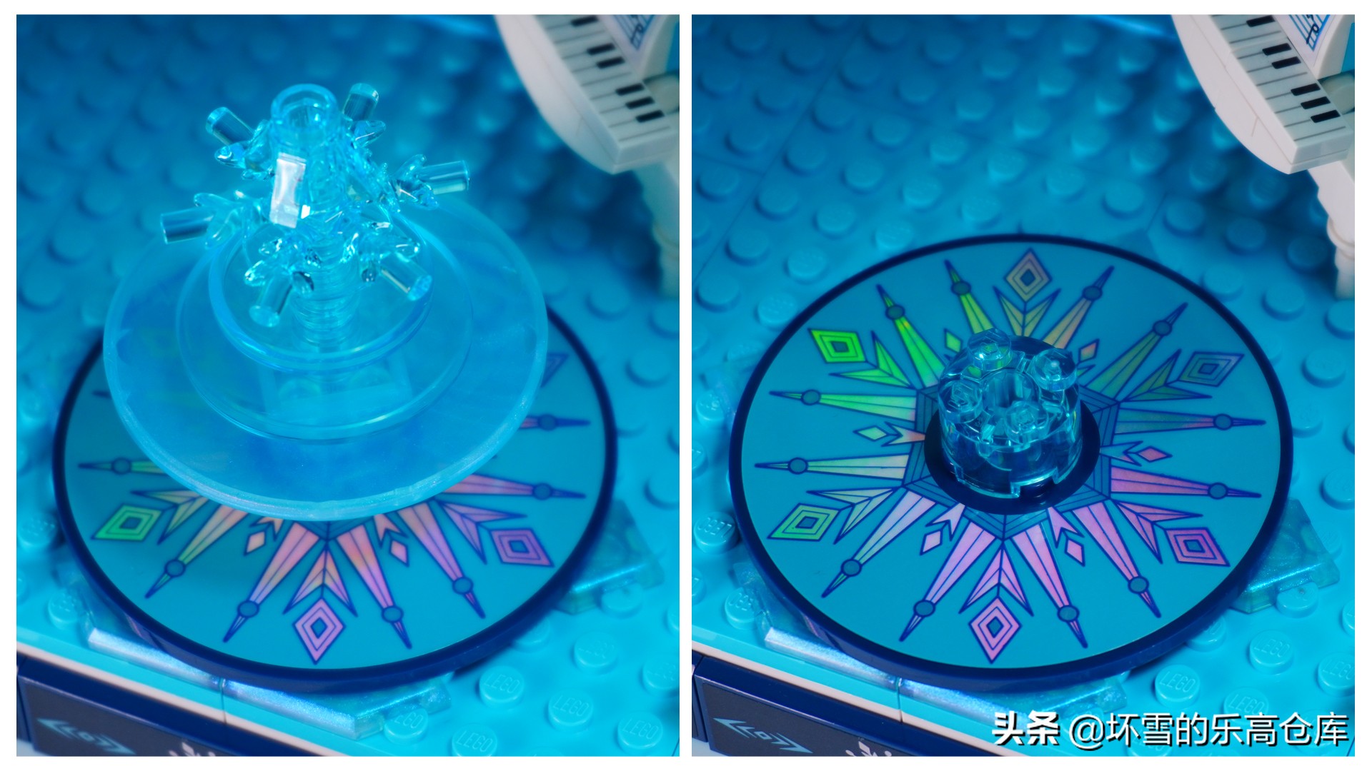 乐高迪士尼粉色城堡开箱,少女心乐高公主城堡