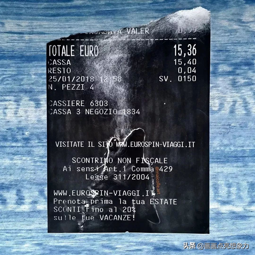 购物小票居然秒变名画?果然是天才少年的神操作