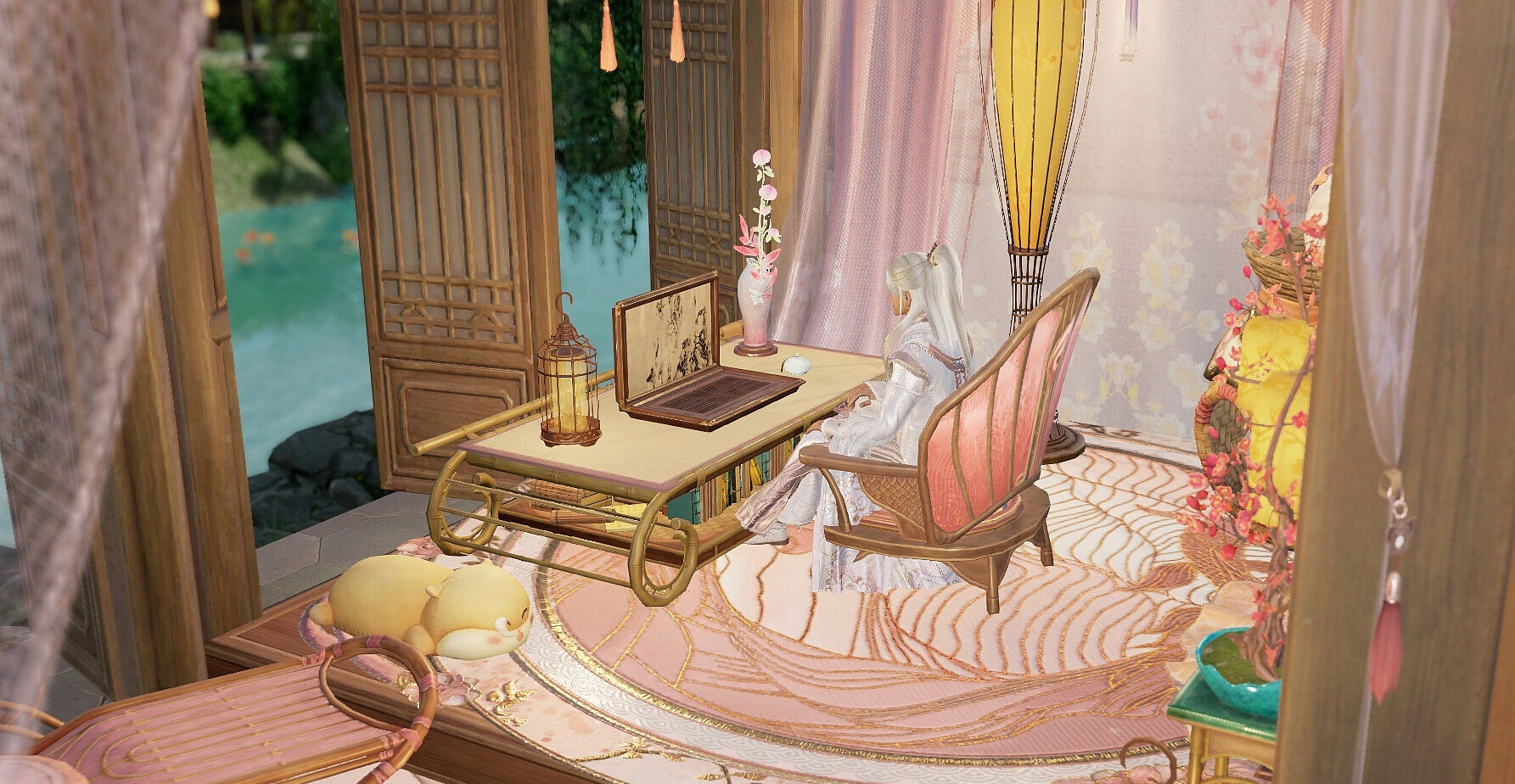 剑网三玩家分享笔记本电脑组建，有人游戏中开起网吧，就是缺鼠标