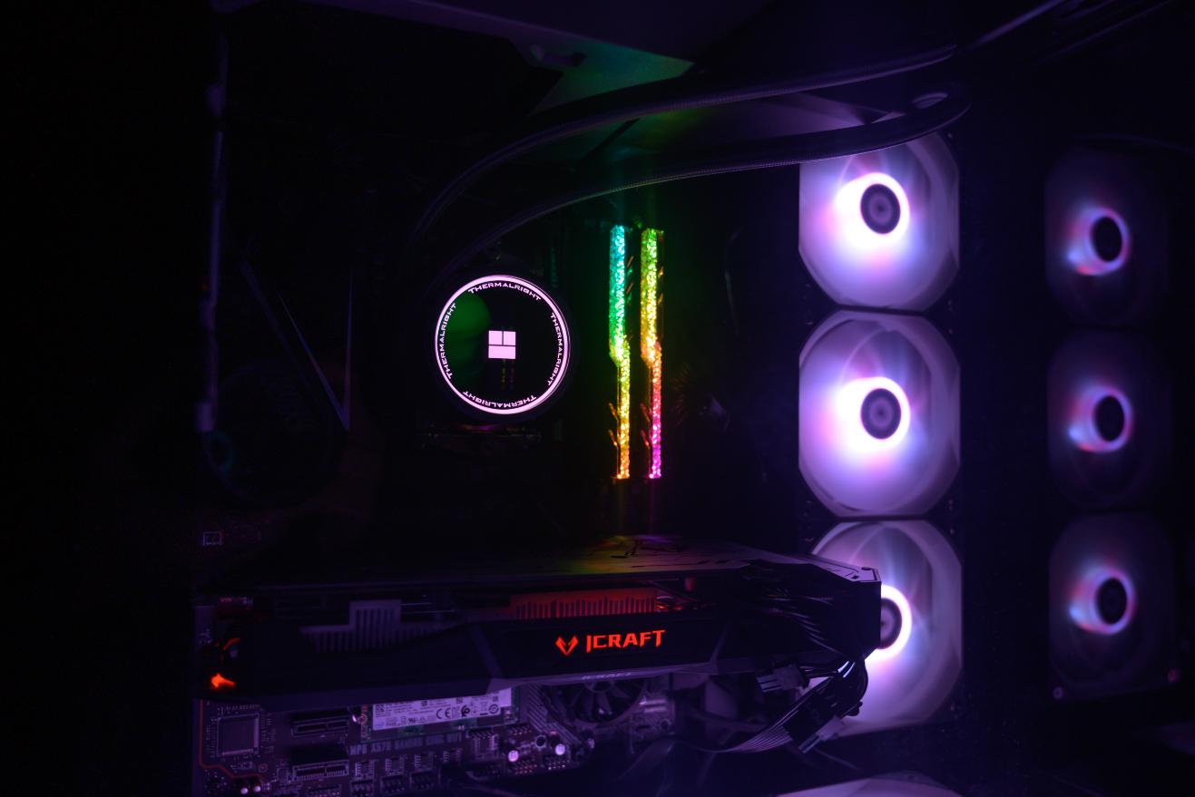 利民360argb一体式水冷效果,利民360argb一体式水冷装机