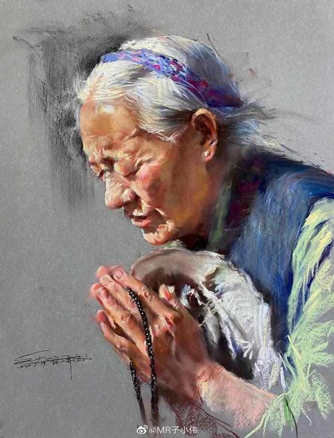 画一幅素描100万笔,胡歌、李现、迪丽热巴在他笔下全都画活了