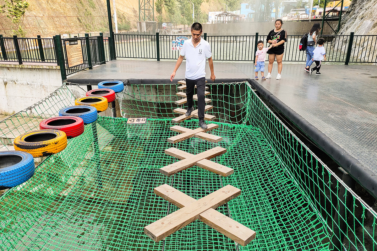 奥陶纪重庆万盛悬崖秋千有多高,悬崖秋千重庆奥陶纪体验全程