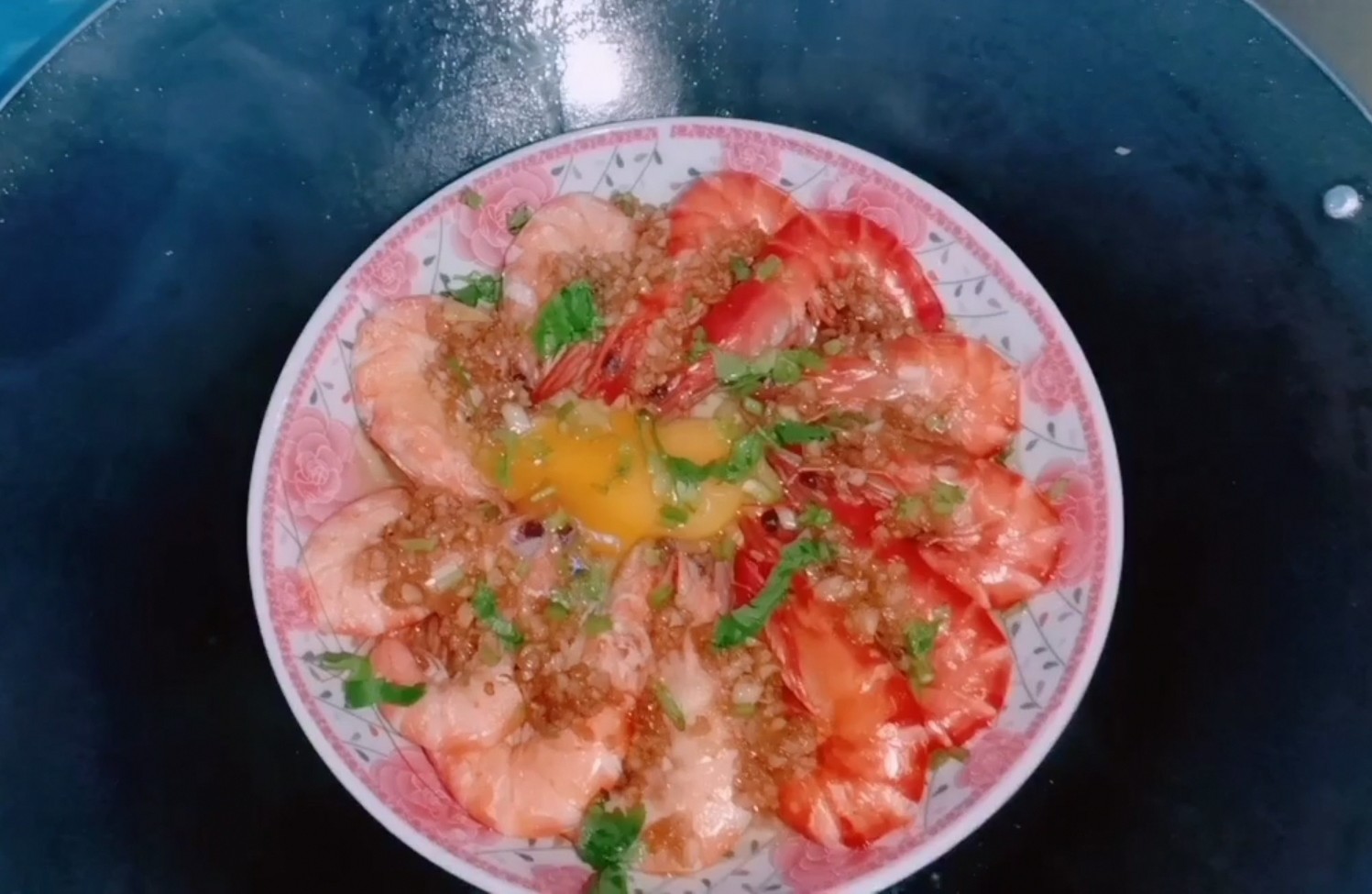 蒜蓉大虾粉丝蒸虾,大虾的家常做法蒜蓉蒸虾