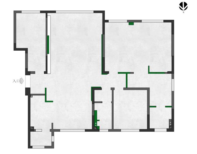 175平米轻奢风格装修,小户型黑白灰原木色极简风格