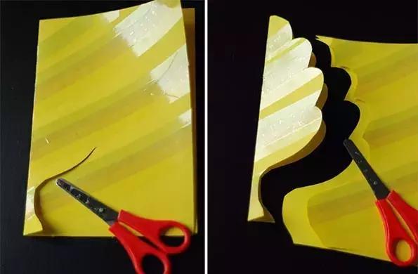 幼师剪纸手工技能大赛作品,幼师贴门上长条创意剪纸