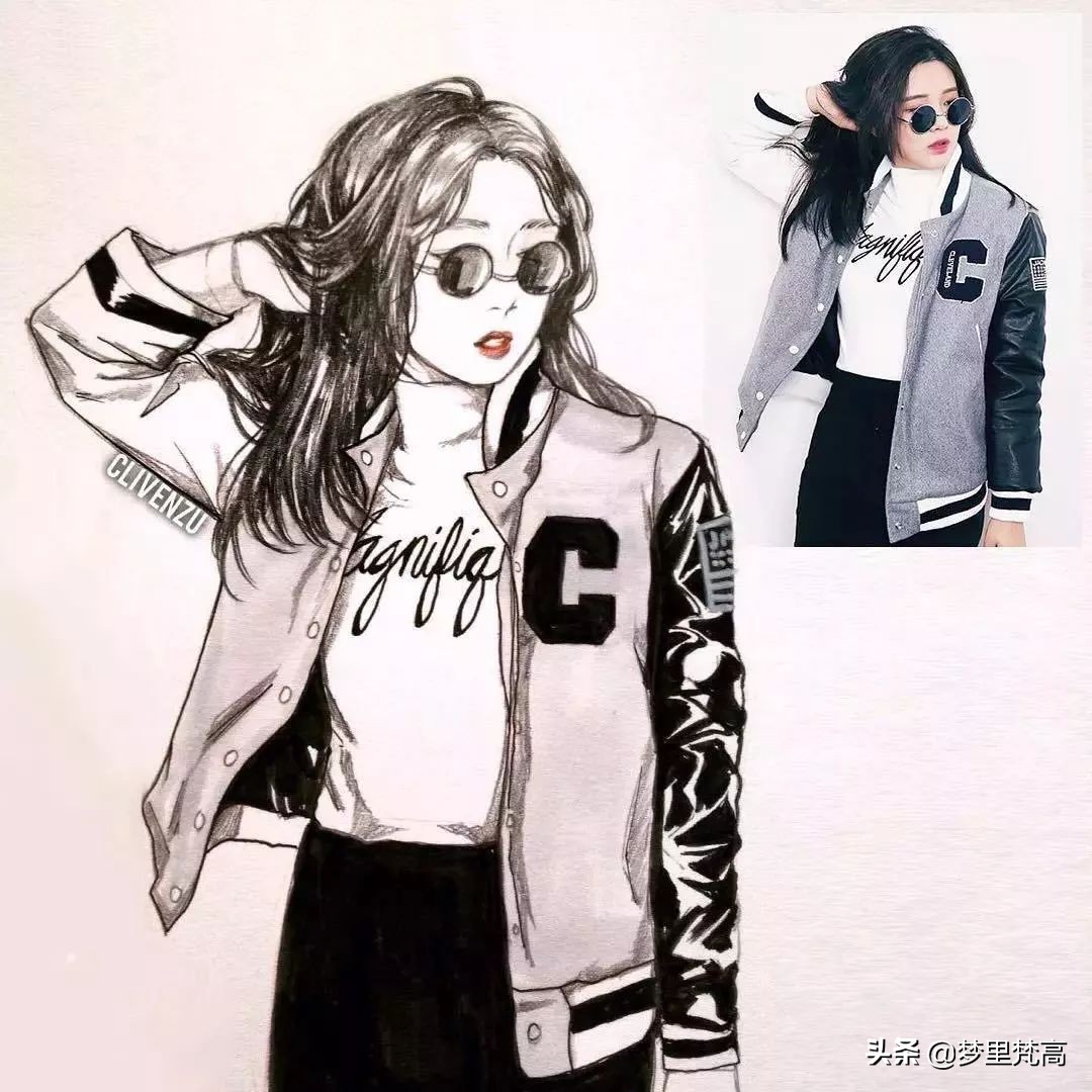 铅笔画素描动漫,铅笔画的动漫素描少女