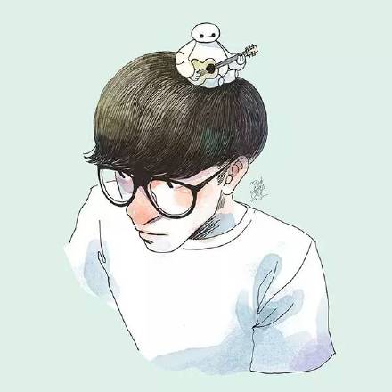 彩铅手绘动漫人物插画,彩铅人物画法作品欣赏