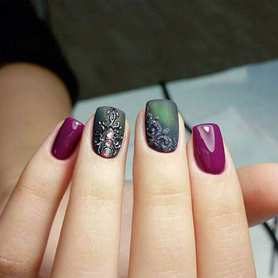 进巍美甲作品,美甲教程光疗美甲