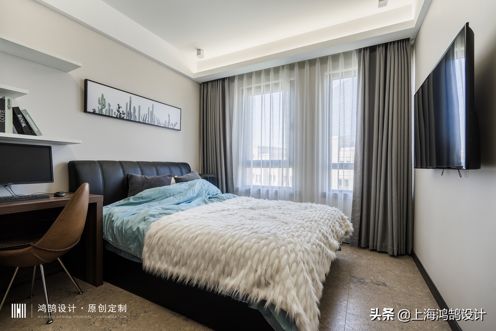 90平原木混搭非常温馨的小窝,60平米原木混搭风