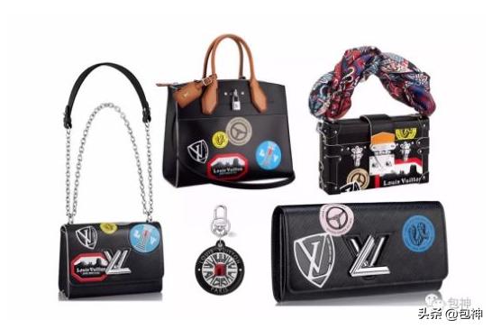 包神二手奢侈品,贴满徽章的包包lv