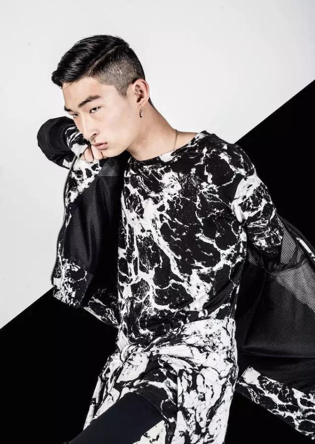 最帅的黑眼睛的男模,眯眼丑男