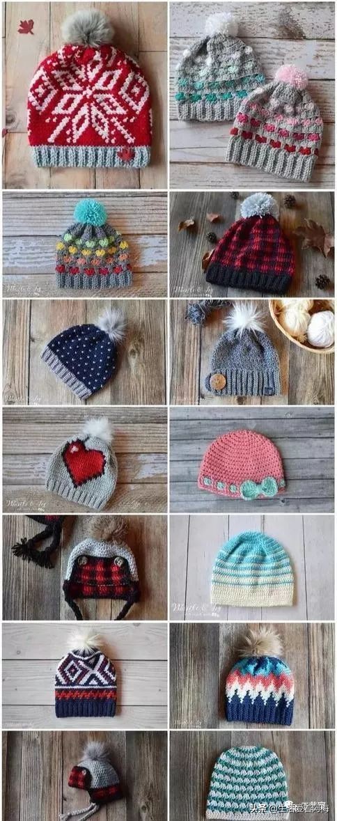 毛线编织有帽沿的冬帽,最新款毛线帽子编织教程日系帽