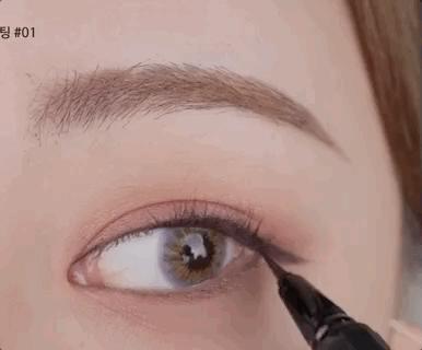 新手眼线技巧,拒绝缝纫机右手,完美眼线学会这几招轻松搞定