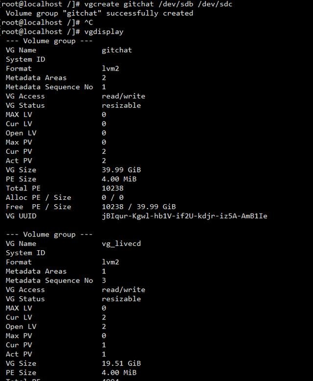 linux系统扩展硬盘挂载,linux系统lvm命令