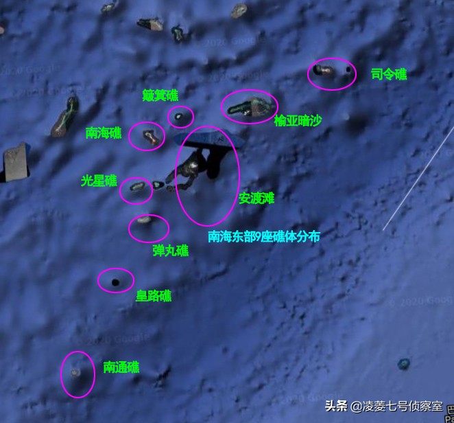 中国南海共有哪些人造岛礁地图,南海是我国最主要的珊瑚礁分布区