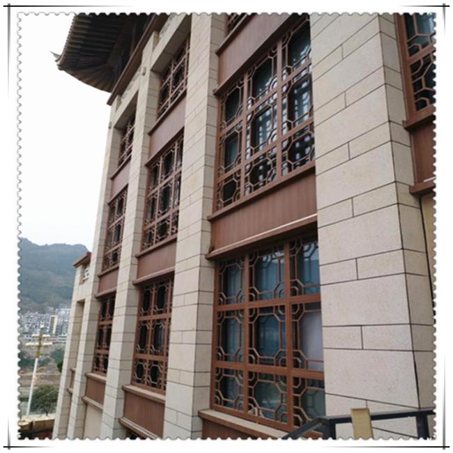 铝单板热转印工艺流程视频,热转印木纹铝窗花