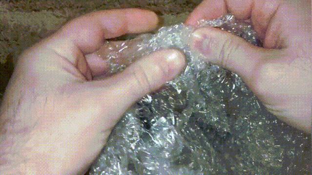 气泡膜能捏下来吗,气泡膜怎么弄视频