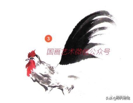 画鸡技法教学,任伯年写意画鸡