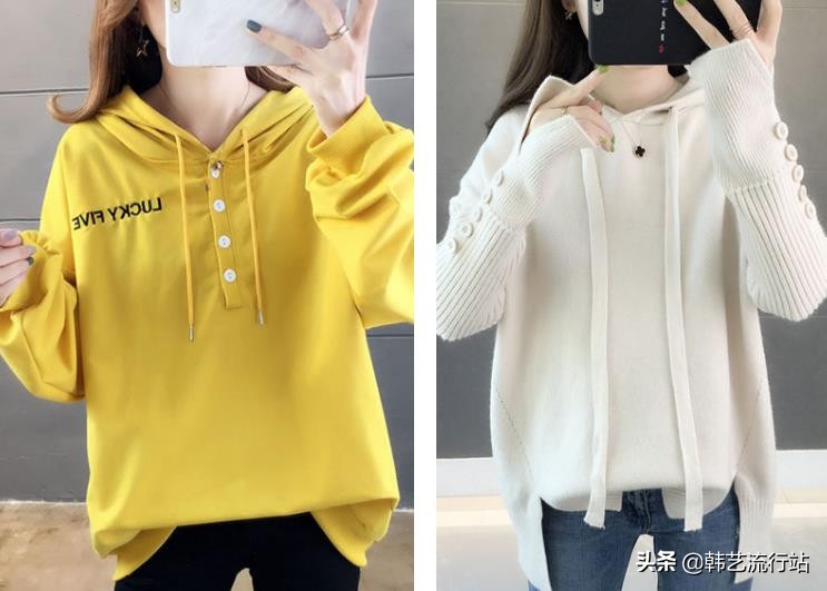 2020元旦韩国发布的新款毛衣款，再次流行休闲款，主题细节带个性