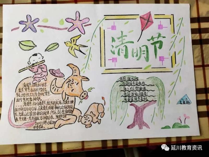 别样清明一样情云上祭祀寄哀思,童心绘清明清明寄哀思手抄报