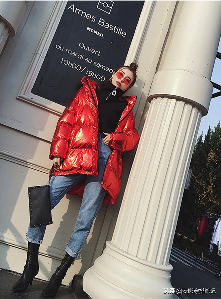 本命年红色大衣小个子女穿搭,本命年红色衣服高级穿搭