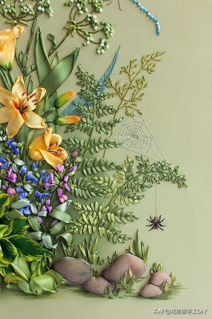 刺绣精美图案,刺绣立体福字