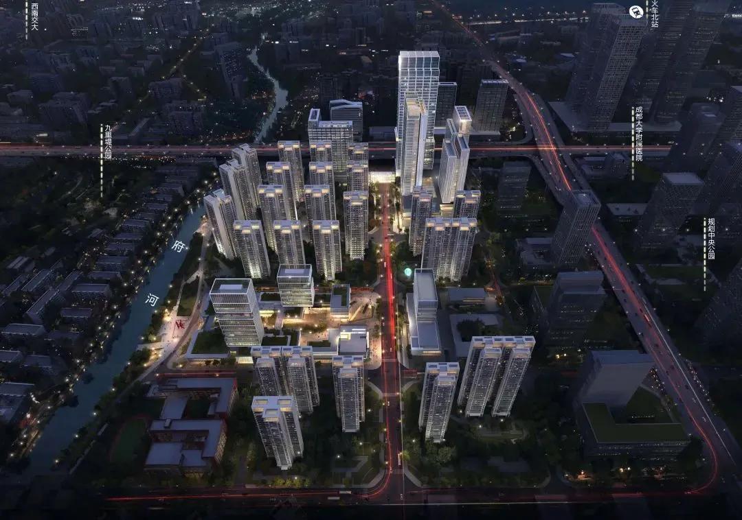 成都火车北站正在建设的新楼盘,成都火车南站周边地块规划